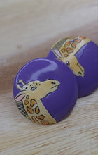 Load image into Gallery viewer, Handpainted Artisan Giraffe Earrings
