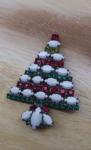 Vintage KJL Christmas Tree Brooch