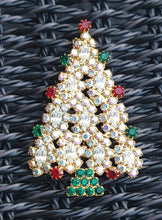 Load image into Gallery viewer, Vintage Rhinestone Christmas Tree
