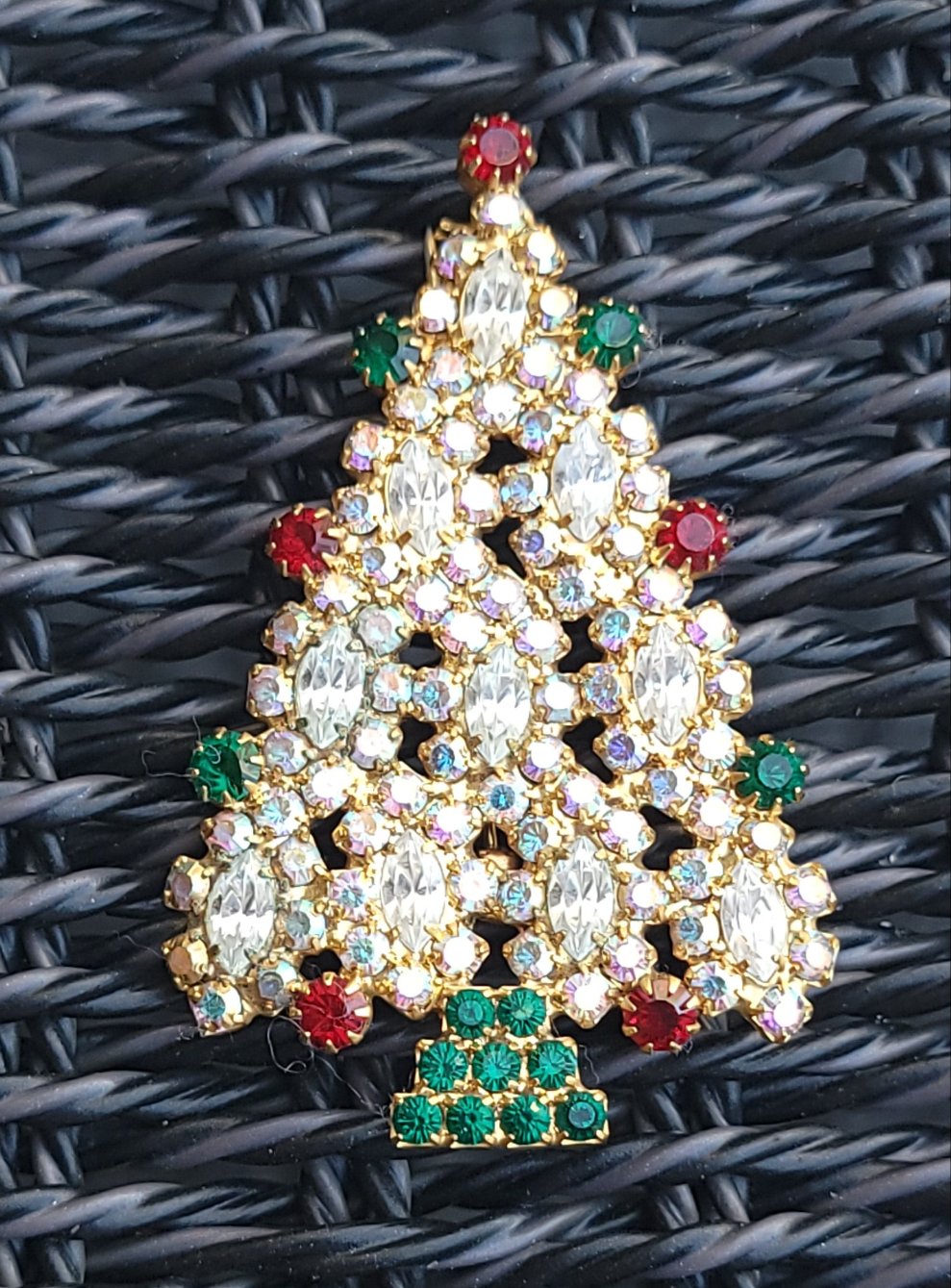 Vintage Rhinestone Christmas Tree