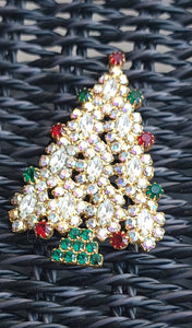 Vintage Rhinestone Christmas Tree