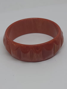 Orange Bakelite Bangle