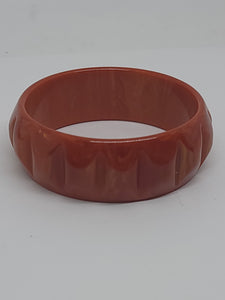 Orange Bakelite Bangle