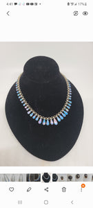 Vintage Sterling Opal Choker