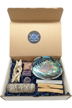 Load image into Gallery viewer, Sage Smudge kit with Amethyst crystals &amp; Selenite
