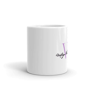 White glossy Vintage Flair Mug