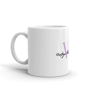 White glossy mug