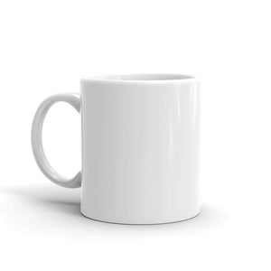 White glossy Vintage Flair Mug