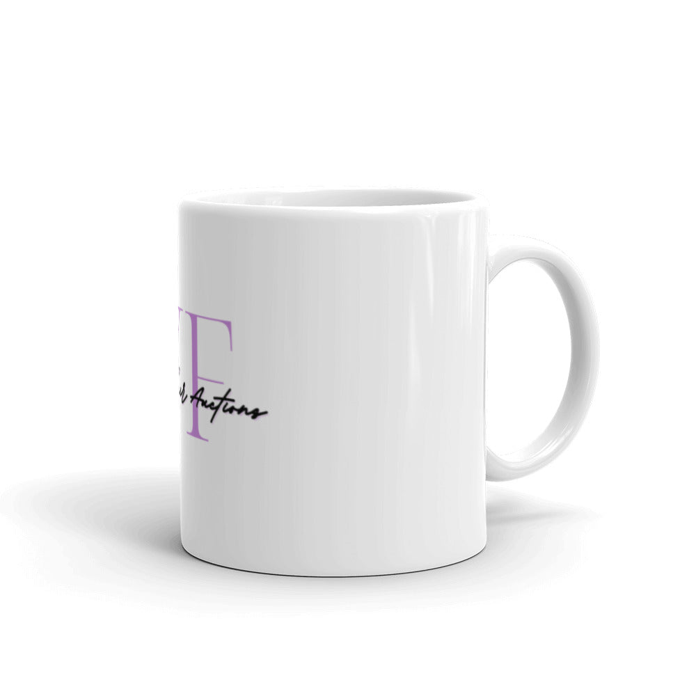 White glossy mug