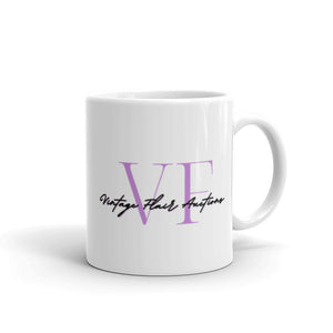 White glossy Vintage Flair Mug