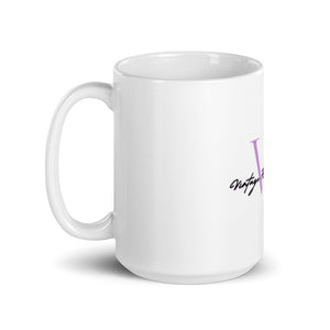 White glossy mug