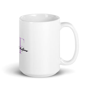 White glossy Vintage Flair Mug